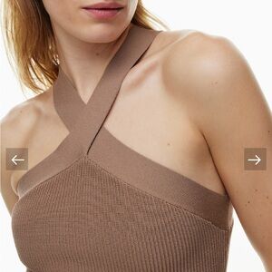 Aritzia Brown Knit Top